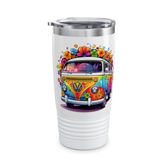 Flower Power Peace Beetle Travel Mug 2 - Image 3