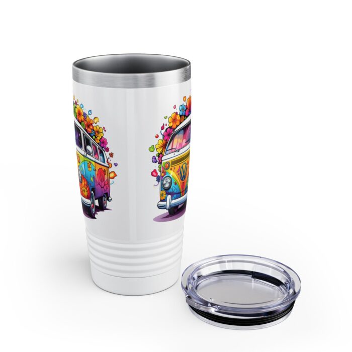 Flower Power Peace Beetle Travel Mug 2 - Image 5
