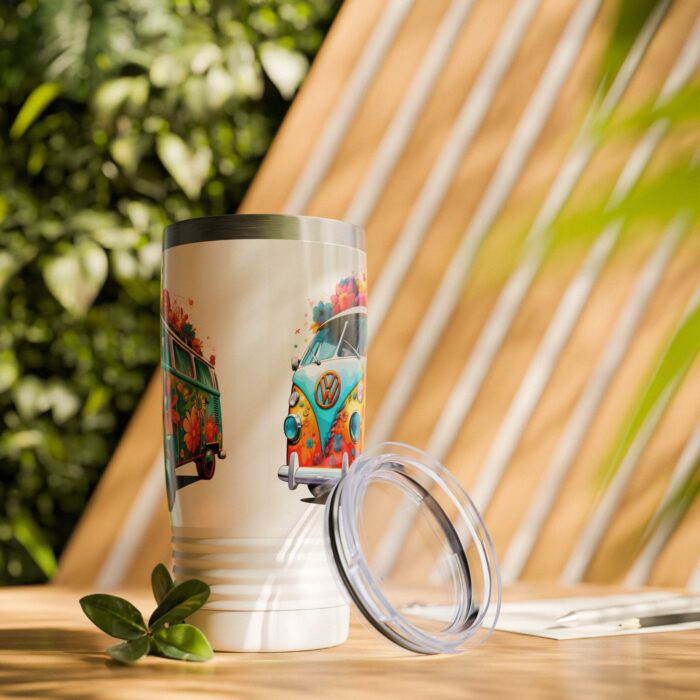 Flower Power Peace Beetle Travel Mug 1 - Image 6